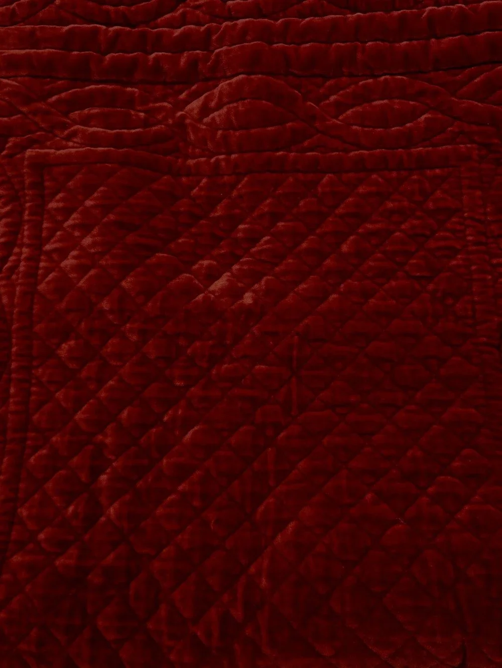 Pottery Barn Ruby Red Velvet Sham King